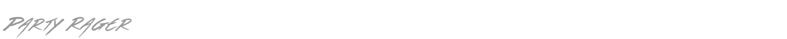Party Rager font preview